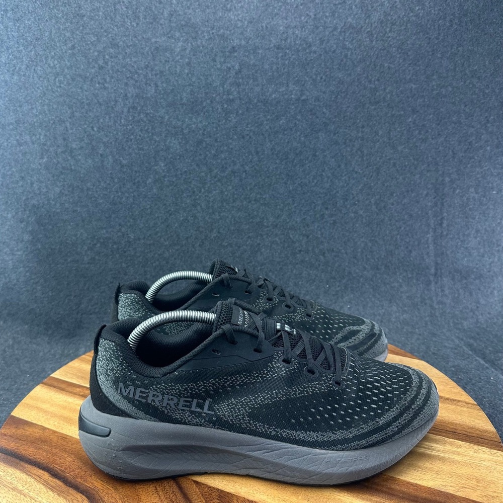 Merrell Morphlite Running Shoes Mens 9.5 Black Asphalt J068063 Trail Sneakers